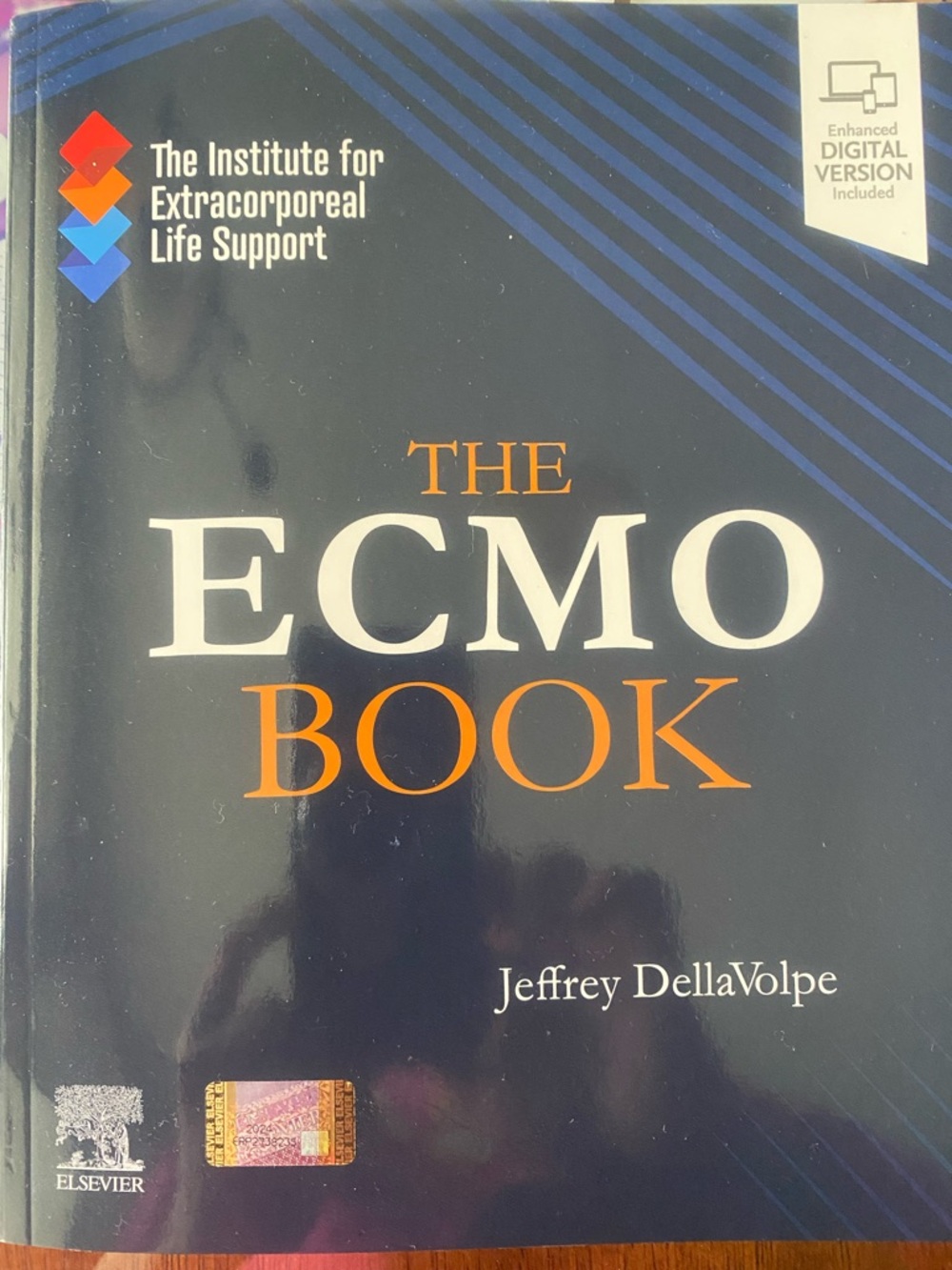 The ECMO Book by Jeffrey DellaVolpe - Navy & Orange Medical Text